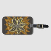 African Abstrakt Floral Batik Style Gepäckanhänger (Vorderseite (Horizontal))