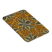 African Abstrakt Floral Batik Style Magnet (Rechte Seite)
