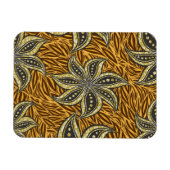 African Abstrakt Floral Batik Style Magnet (Horizontal)