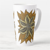 African Abstrakt Floral Batik Style Milchtasse (Rechte Ecke)