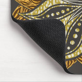 African Abstrakt Floral Batik Style Mousepad (Ecke)