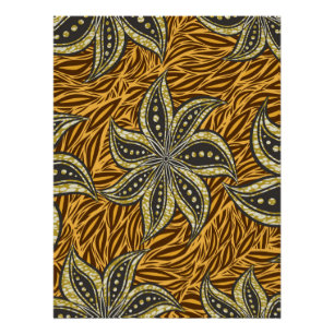 African Abstrakt Floral Batik Style Poster