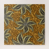 African Abstrakt Floral Batik Style Puzzle (Horizontal)