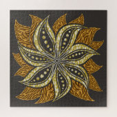 African Abstrakt Floral Batik Style Puzzle (Horizontal)