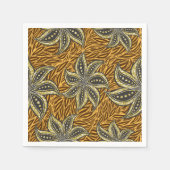 African Abstrakt Floral Batik Style Serviette (Vorderseite)