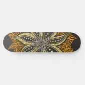 African Abstrakt Floral Batik Style Skateboard (Horizontal)