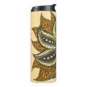 African Abstrakt Floral Batik Style Thermosbecher (Nach links gedreht)