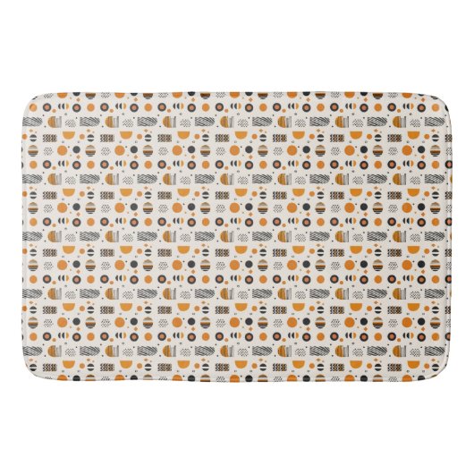 African Abstrakt Geometry Bath Mat Badematte (Vorderseite)