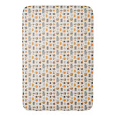 African Abstrakt Geometry Bath Mat Badematte (Vorderseite Vertikal)