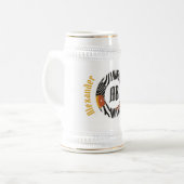 African Abstrakt Safari Stein Bierglas (Vorderseite Links)