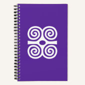 African Adinkra Notebook Notizblock (Vorderseite)