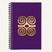 African Adinkra Notebook Notizblock (Vorderseite)
