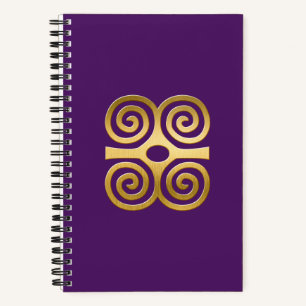 African Adinkra Notebook Notizblock