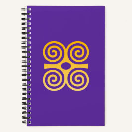 African Adinkra Notebook Notizblock