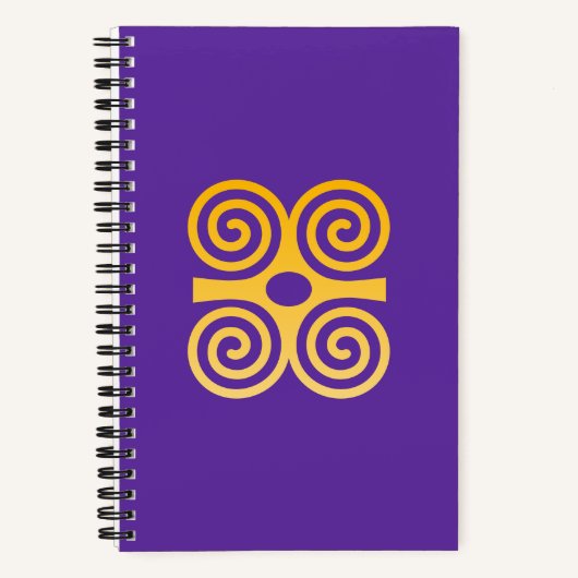 African Adinkra Notebook Notizblock (Vorderseite)