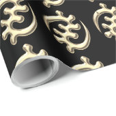 African Adinkra Pattern Geschenkpapier (Rolleneckpunkt)