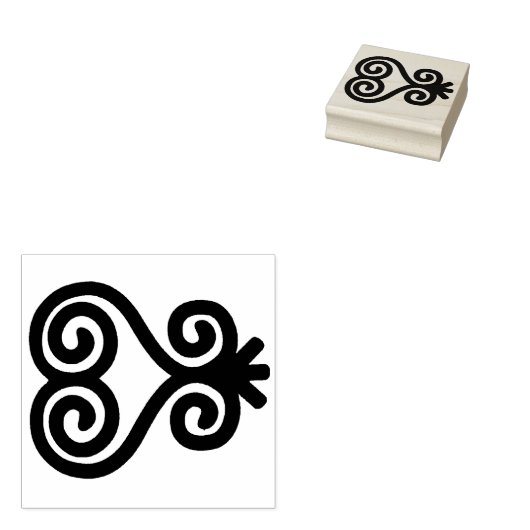 African Adinkra Sankofa Rubber Briefmarke Gummistempel (Stempel)