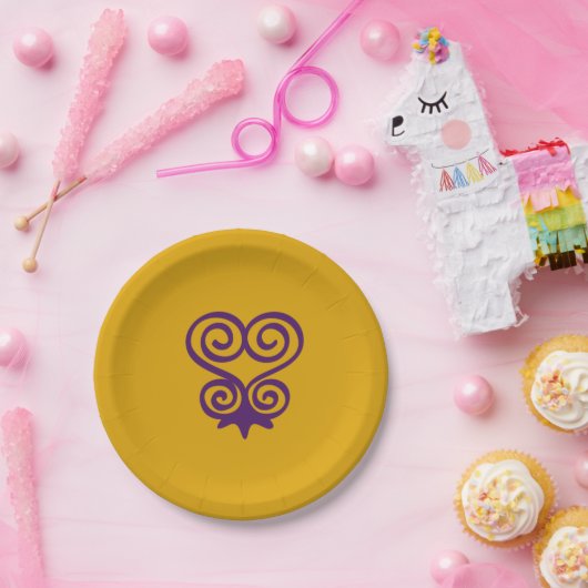 African Adinkra Symbol (Sankofa) Pappteller (Party)