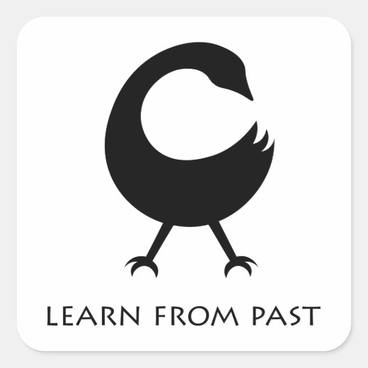 African Adinkra Symbol Sankofa Sticker (Vorderseite)