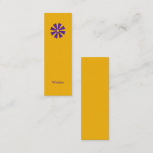 African Adinkra (Wisdom) Lesezeichen Mini Visitenkarte