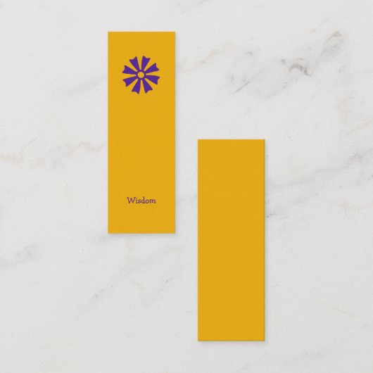 African Adinkra (Wisdom) Lesezeichen Mini Visitenkarte (Vorne/Hinten)