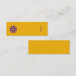 African Adinkra (Wisdom) Lesezeichen Mini Visitenkarte