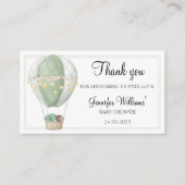 African America Ballon Babydusche Danke Karte (Vorderseite)