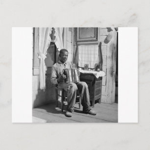 African American Accordion Player, 1941 Postkarte