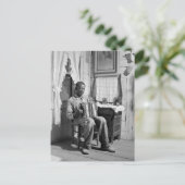 African American Accordion Player, 1941 Postkarte (Stehend Vorderseite)