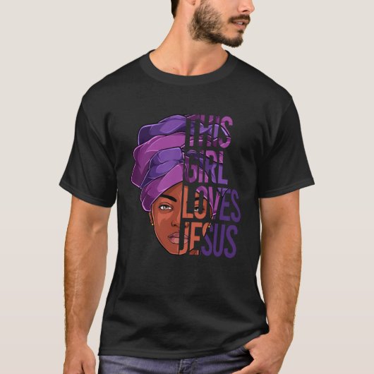 African American Apparel Jesus Christian Black Wom T-Shirt (Vorderseite)