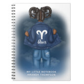 African American Aries Sign Personal Notebook Notizblock (Vorderseite)