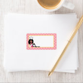 African American Baker Lady Label Adressaufkleber (Insitu)