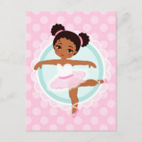 African American Ballerina - Pink Ballet Dancer