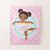 African American Ballerina - Pink Ballet Dancer Puzzle (Vertikal)
