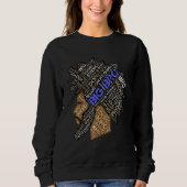 African American Big Bro Older Brother Sibling Sweatshirt (Vorderseite)