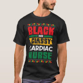 African American Black & Classy Cardiac Nurse Blac T-Shirt (Vorderseite)