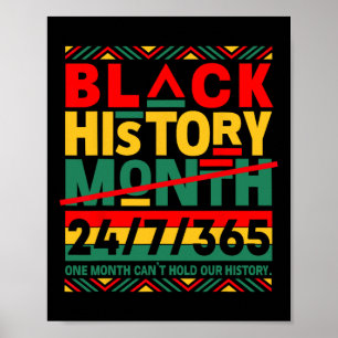 African American Black History Month 24 7 375 Herr Poster