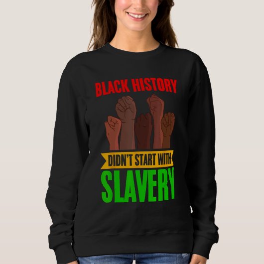 African American Black History Month African Herit Sweatshirt (Vorderseite)