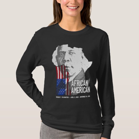 African American Booker T Washington Black History T-Shirt (Vorderseite)