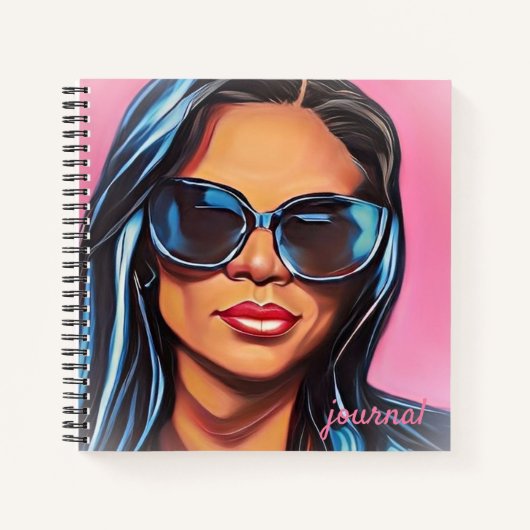 African American Boss Lady Journal Notizblock (Vorderseite)