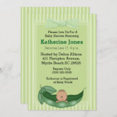 African American Boy Baby Shooter Invites Einladung (Vorne/Hinten)