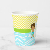 African American Boy Pool Party Bash Party Pappbecher (Rechts)