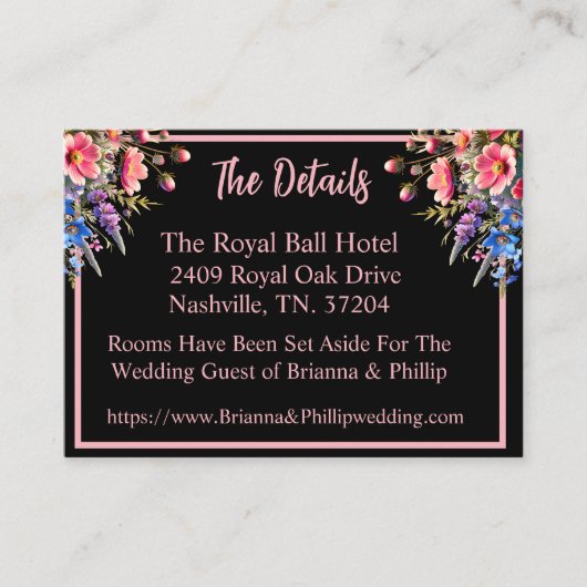 African-American Bride and Groom Moonlight Begleitkarte (Vorderseite)