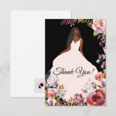 African American Bridge Brautparty Vielen Dank Dankeskarte (Vorne/Hinten)