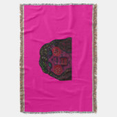 African-American Cartoon Character Portrait Decke (Vorderseite Vertikal)