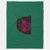 African-American Cartoon Character Portrait Fleecedecke (Vorderseite)