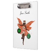 African American Christmas Faible Clipboard Klemmbrett (Links)