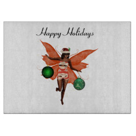 African American Christmas Fairy Cutting Board Schneidebrett