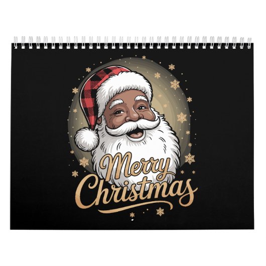 African American Christmas Pajamas Santa Claus Kalender (Titelbild)