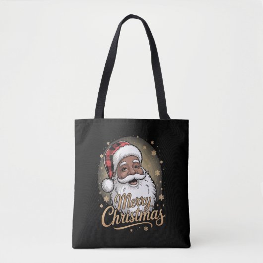 African American Christmas Pajamas Santa Claus  Tasche (Vorderseite)